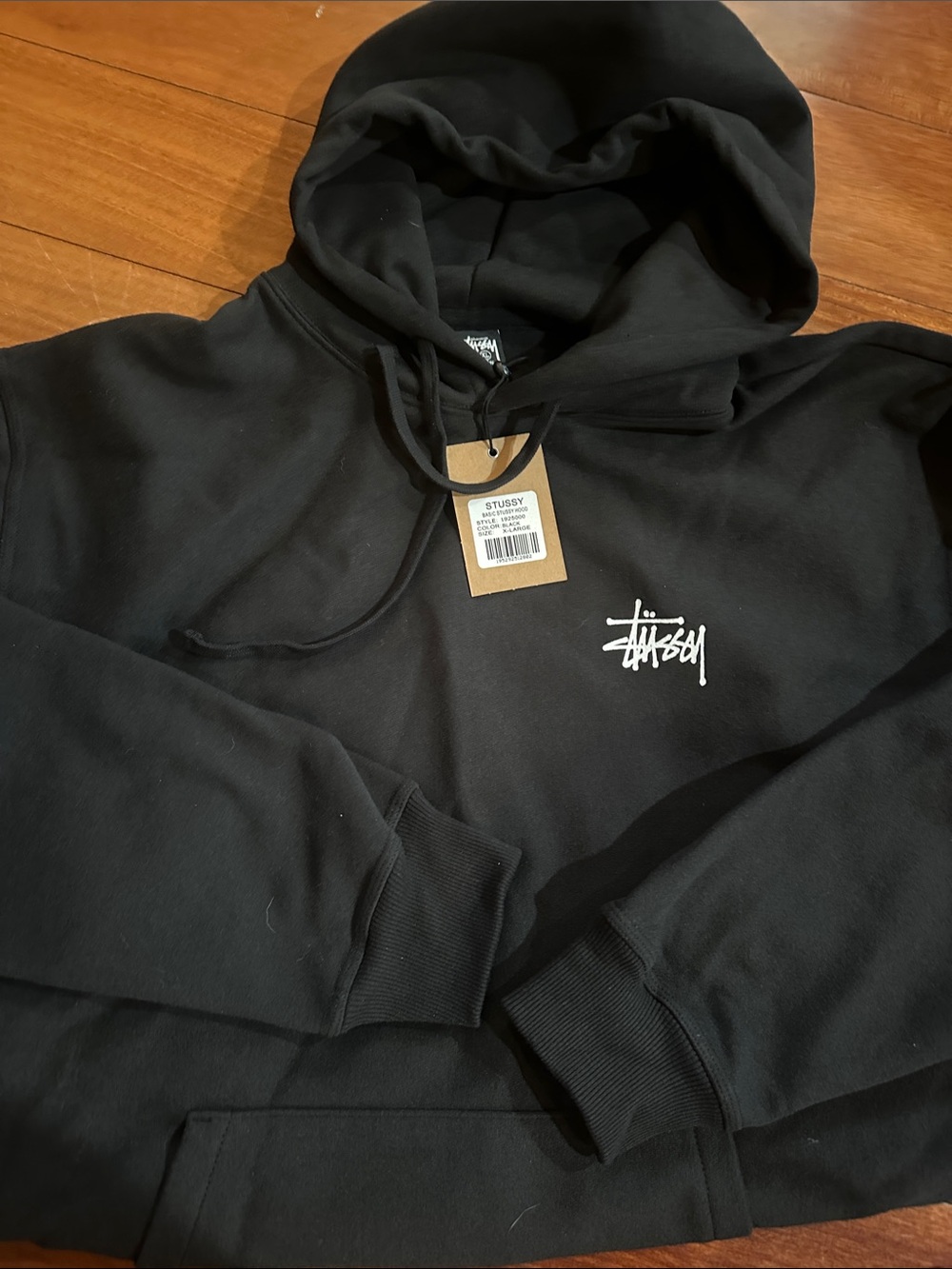 Basic Stussy Hoodie in Black